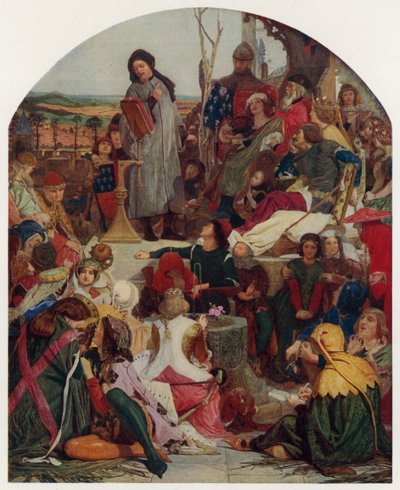 Geoffrey Chaucer en la corte del Rey Eduardo III de Inglaterra de Ford Madox Brown